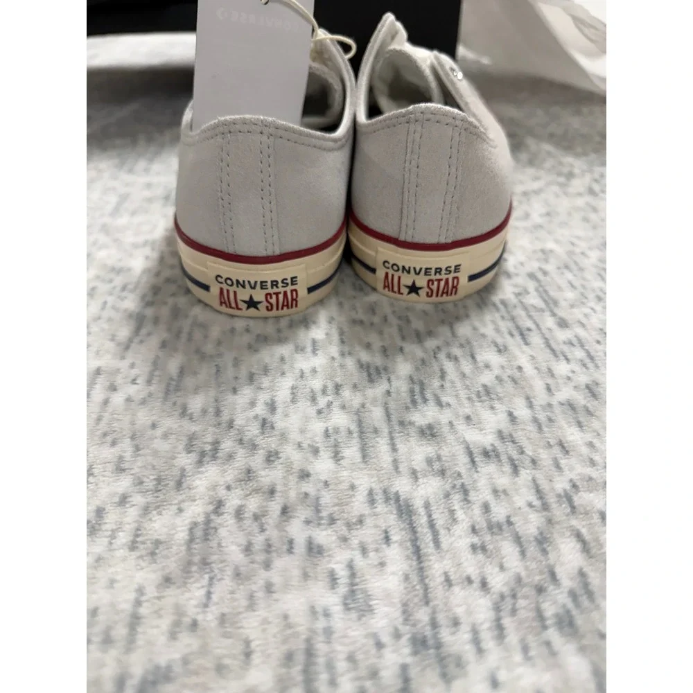 Converse‎ Chuck Taylor All Star Ox Suede Barely Grey Natural Ivory Mens 7 NEW - Picture 5 of 7